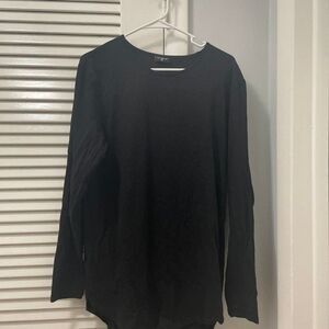 $ Letaotao Men Tees - Long Sleeve Shirt Black Size XL